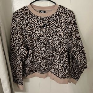 Nike Cheetah Print Crewneck